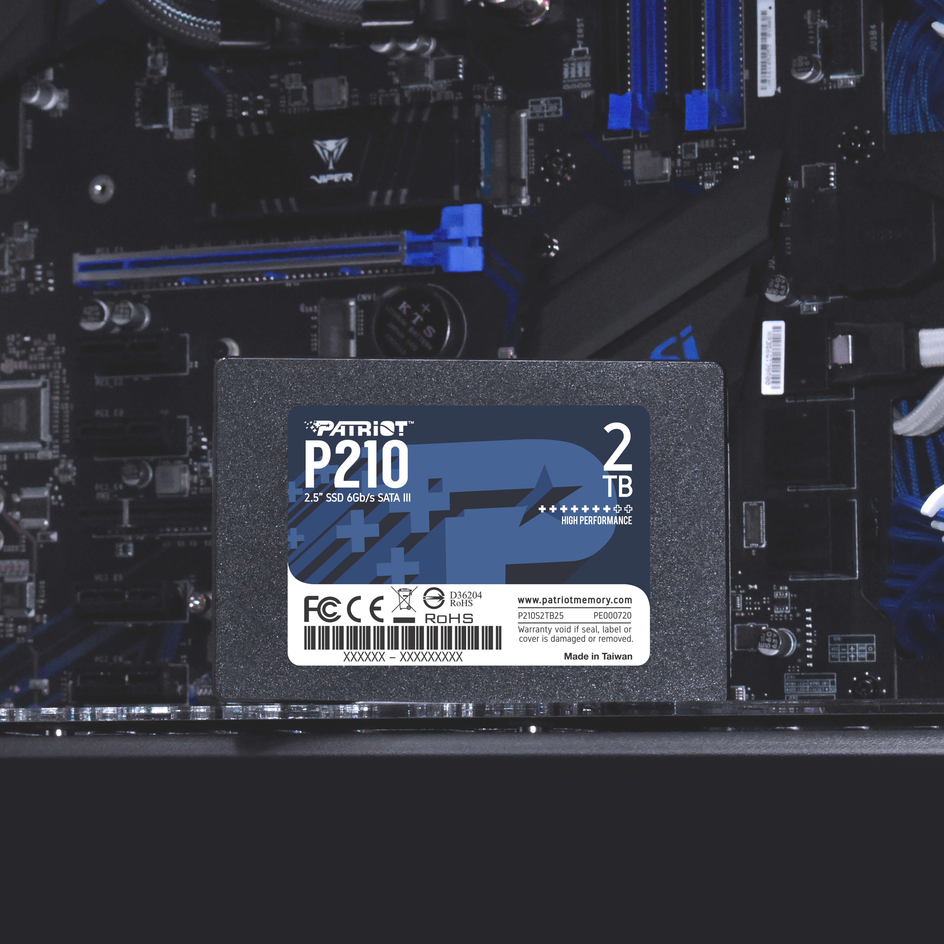 SSD накопитель PATRIOT 2.5" 2TB SATA P210 (P210S2TB25) фото4