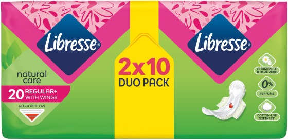 Прокладки гігієнічні Libresse Natural Care Normal 20штфото