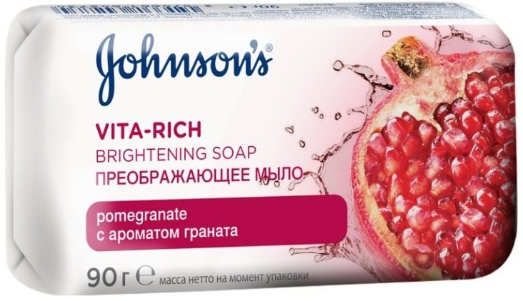 Мыло туалетное Johnson's Body Care Vita Rich С экстрактом цветка граната 6*90г фото 2