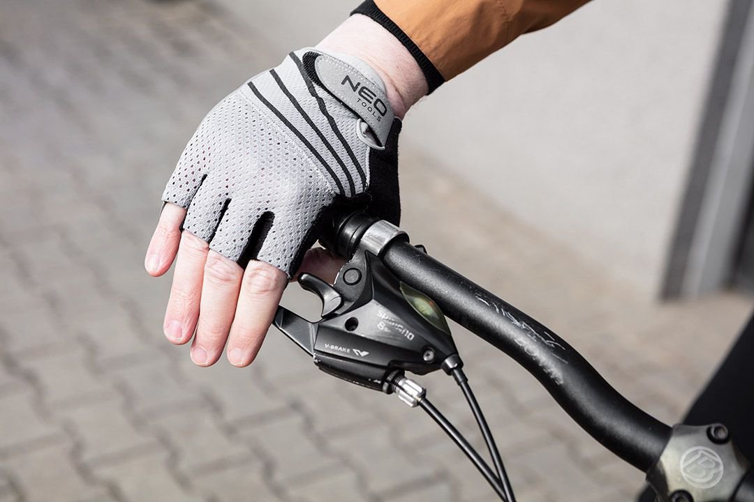 Перчатки велосипедные Neo Tools, антивибрационная набивка, р. M, белый (91-016-M) фото 9