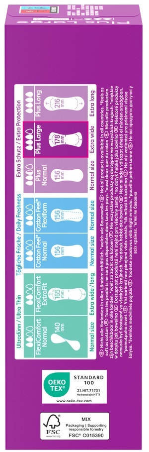 Прокладки ежедневные гигиенические Carefree Plus Large 20шт фото 2