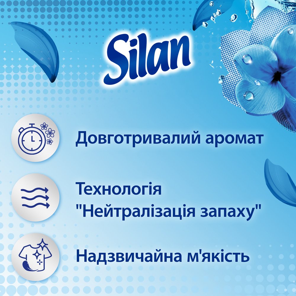 Кондиционер для белья Silan Fresh Control Свежесть цветов 1,45л фото 3