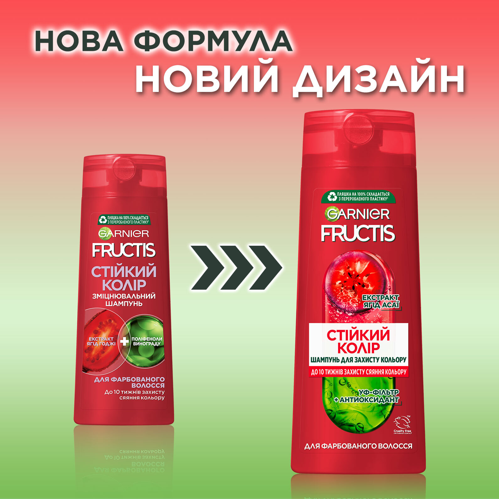 Шампунь для фарбованого волосся Garnier Fructis Годжі Стійкий колір 400мл фото3