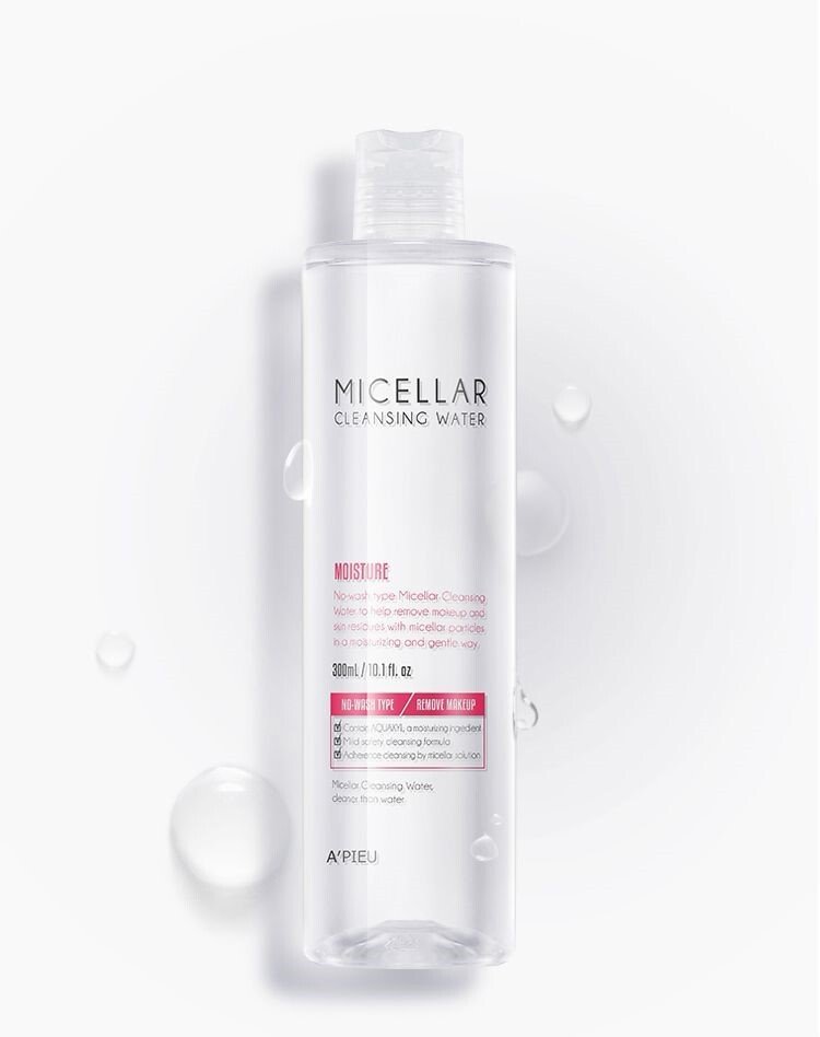 Мицеллярная вода A'pieu Micellar Cleansing Water Moisture увлажняющая 330мл фото 4