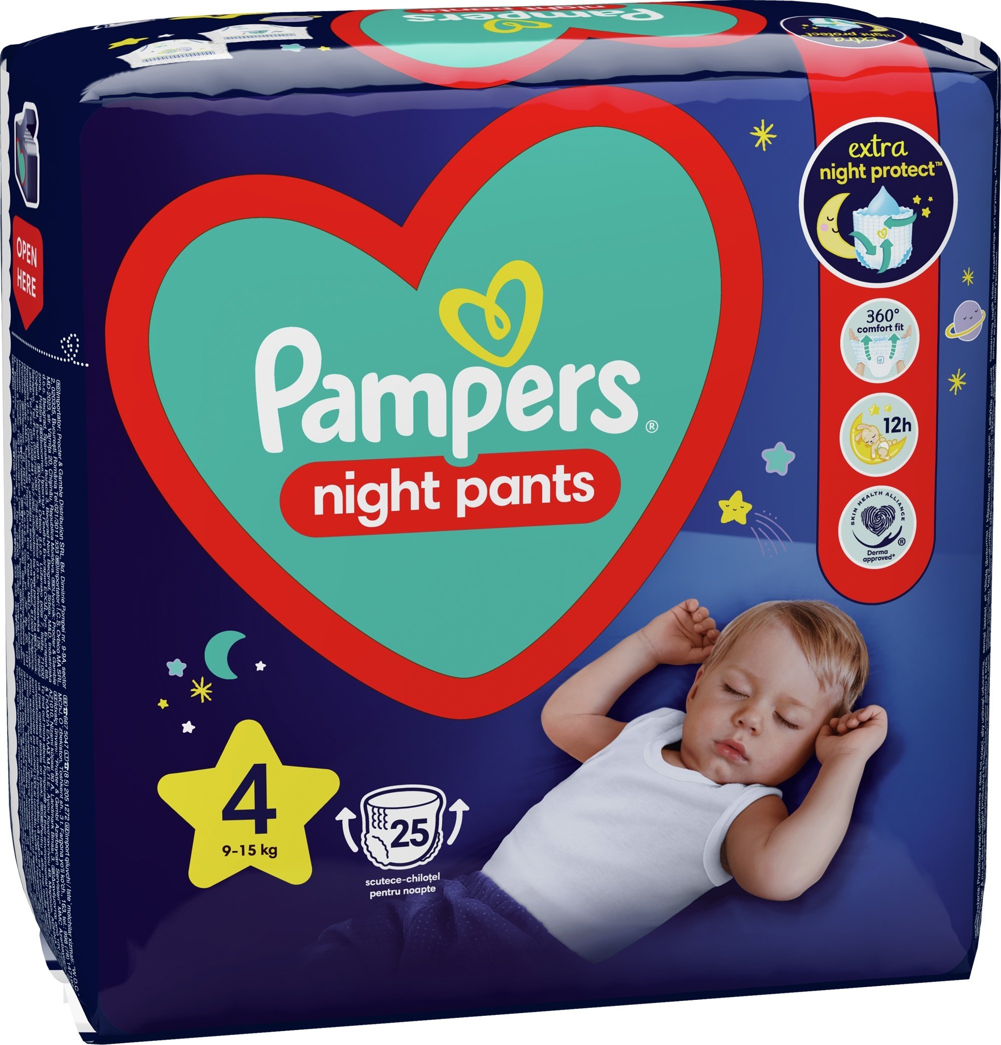 Підгузки-трусики нічні Pampers Night Pants Розмір 4 9-15 кг 25штфото3