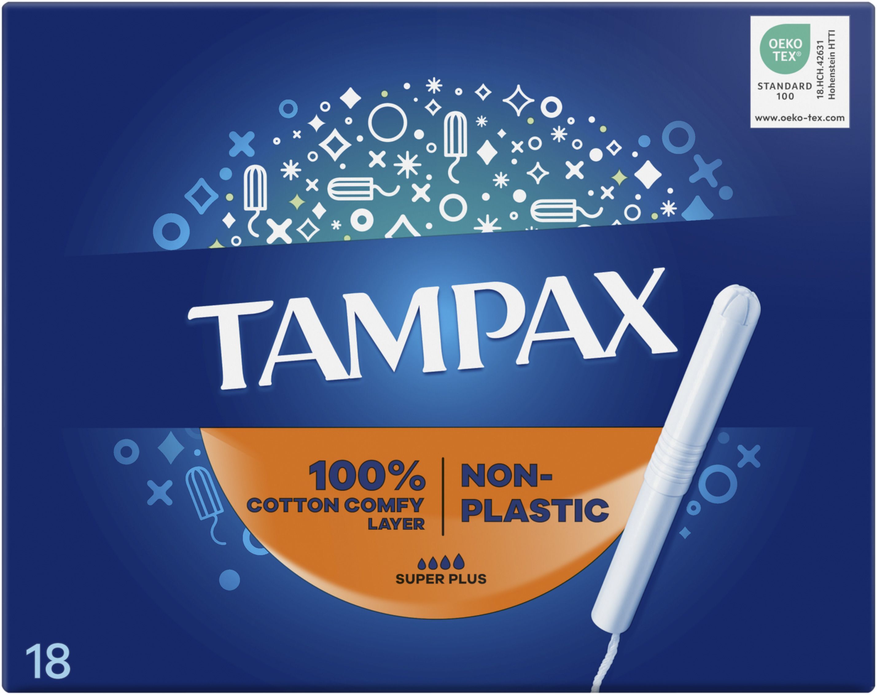Тампоны Tampax Compak Super Plus з аплікатором 18 шт. фото 