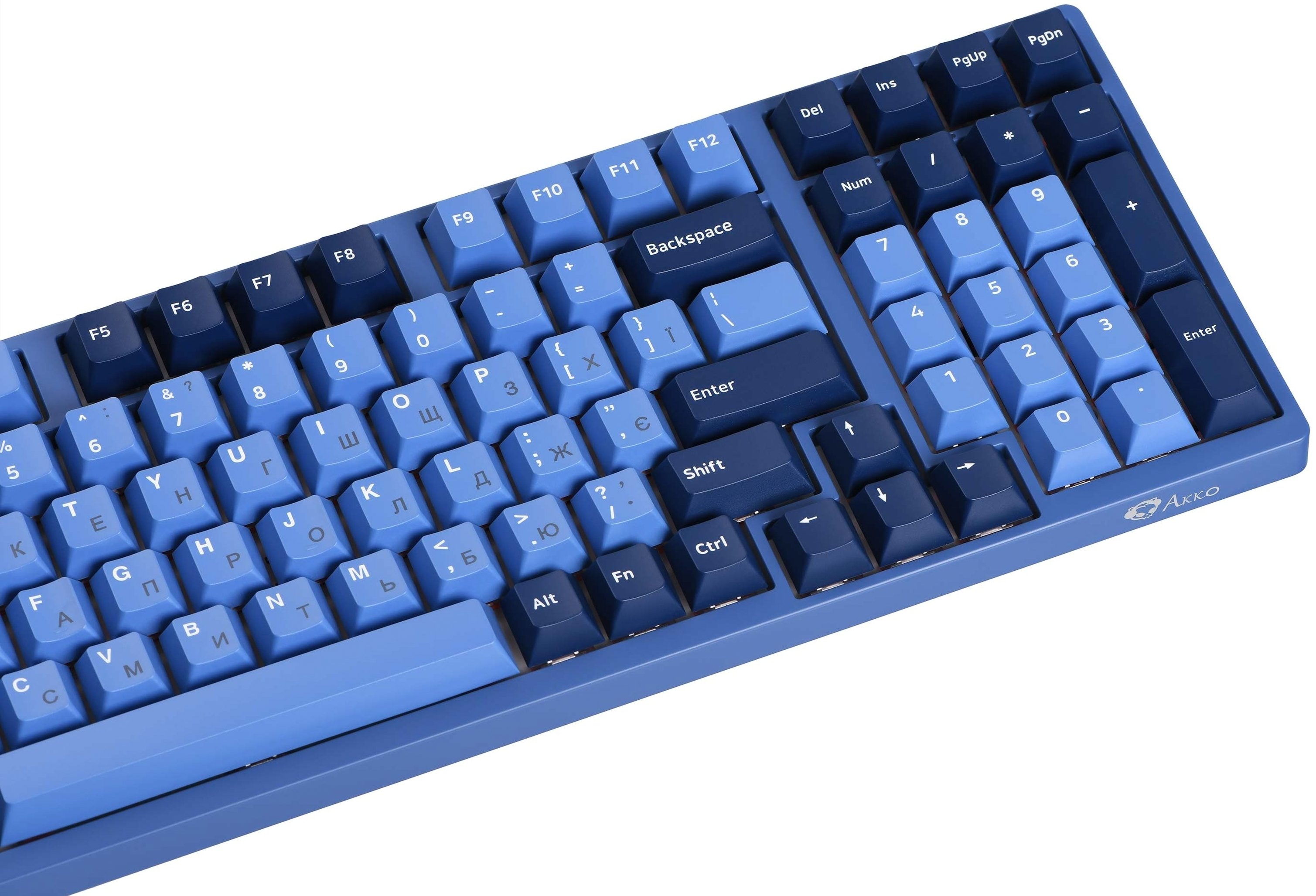 Клавиатура Akko 3098DS Ocean Star 98Key, CS Orange, USB, EN/UKR, No LED, Blue фото 4