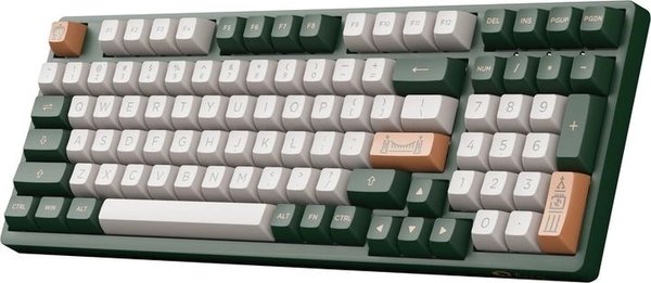 Клавиатура Akko 3098S London 98Key, TTC Speed Silver, USB, Hot-swappable, EN/UKR, RGB, Green Клавиатура Akko 3098S London 98Key, TTC Speed Silver, USB, Hot-swappable, EN/UKR, RGB, Green