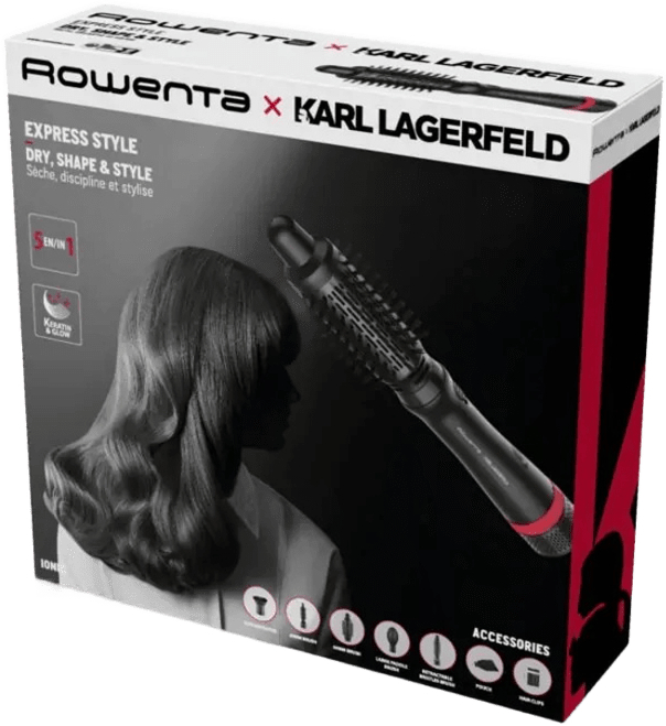 Фен-щетка Rowenta x KARL LAGERFELD Express Style CF635LF0 фото 