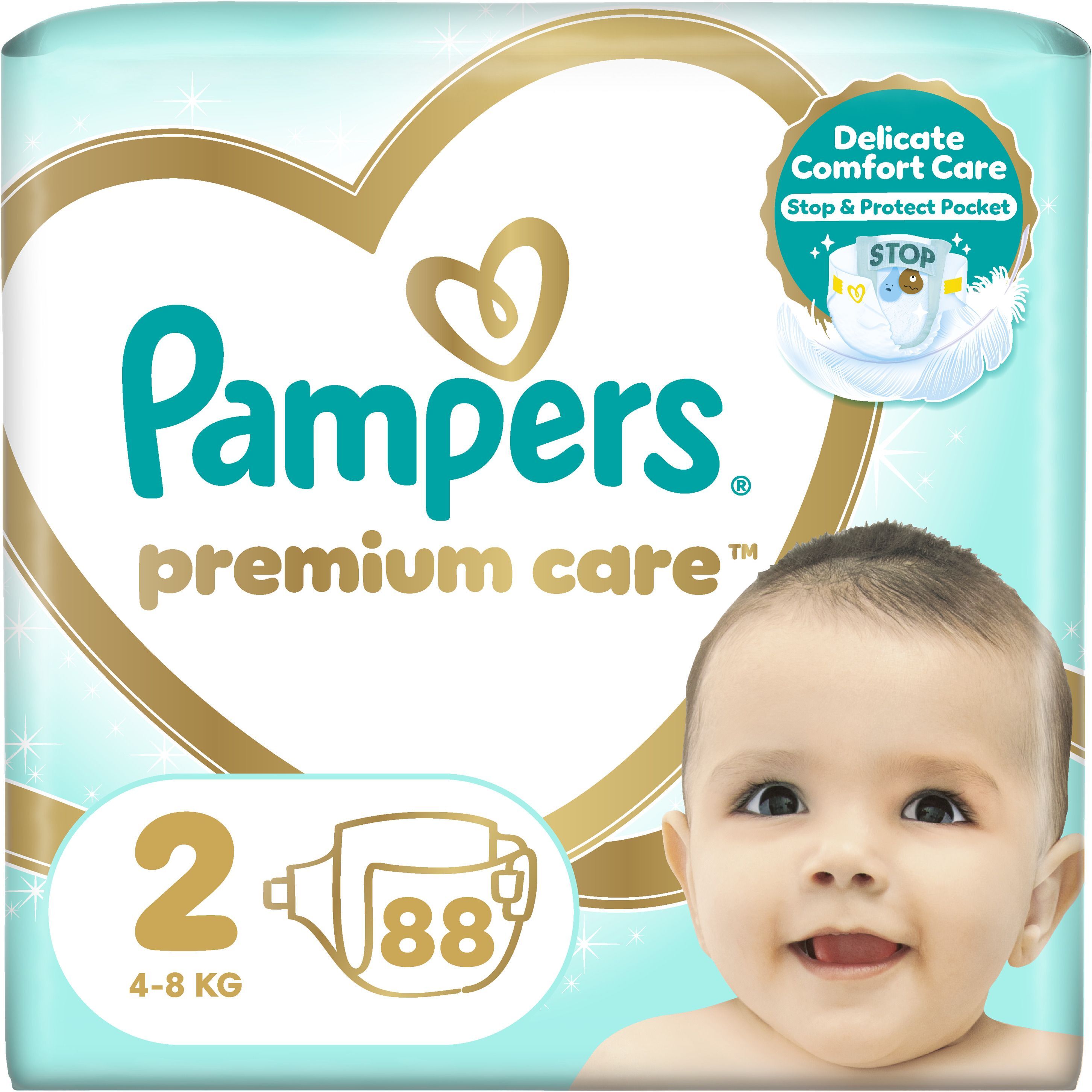 Подгузники Pampers Premium Care Mini Размер 2 4-8 кг 88 шт фото 2