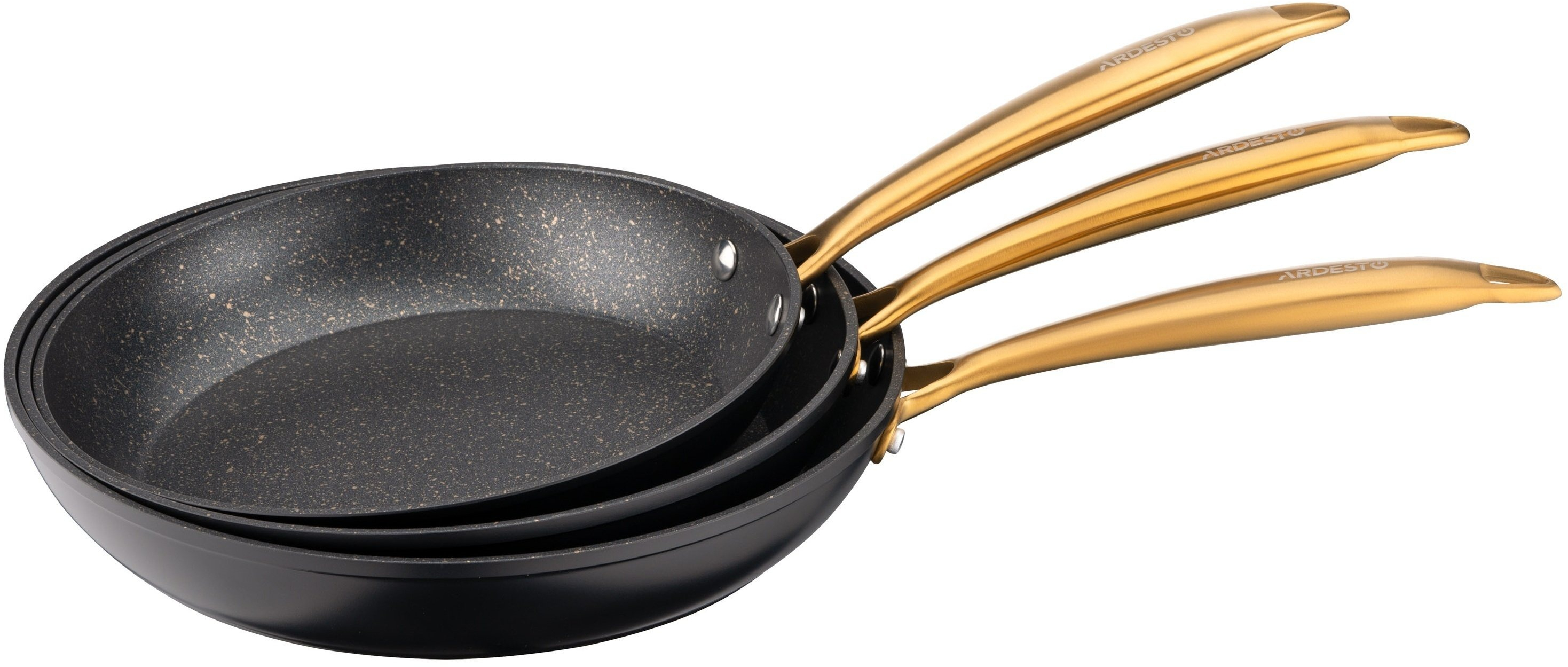 Сковорода ARDESTO Black Mars 26см, черный, алюминий (AR1926BM) фото 