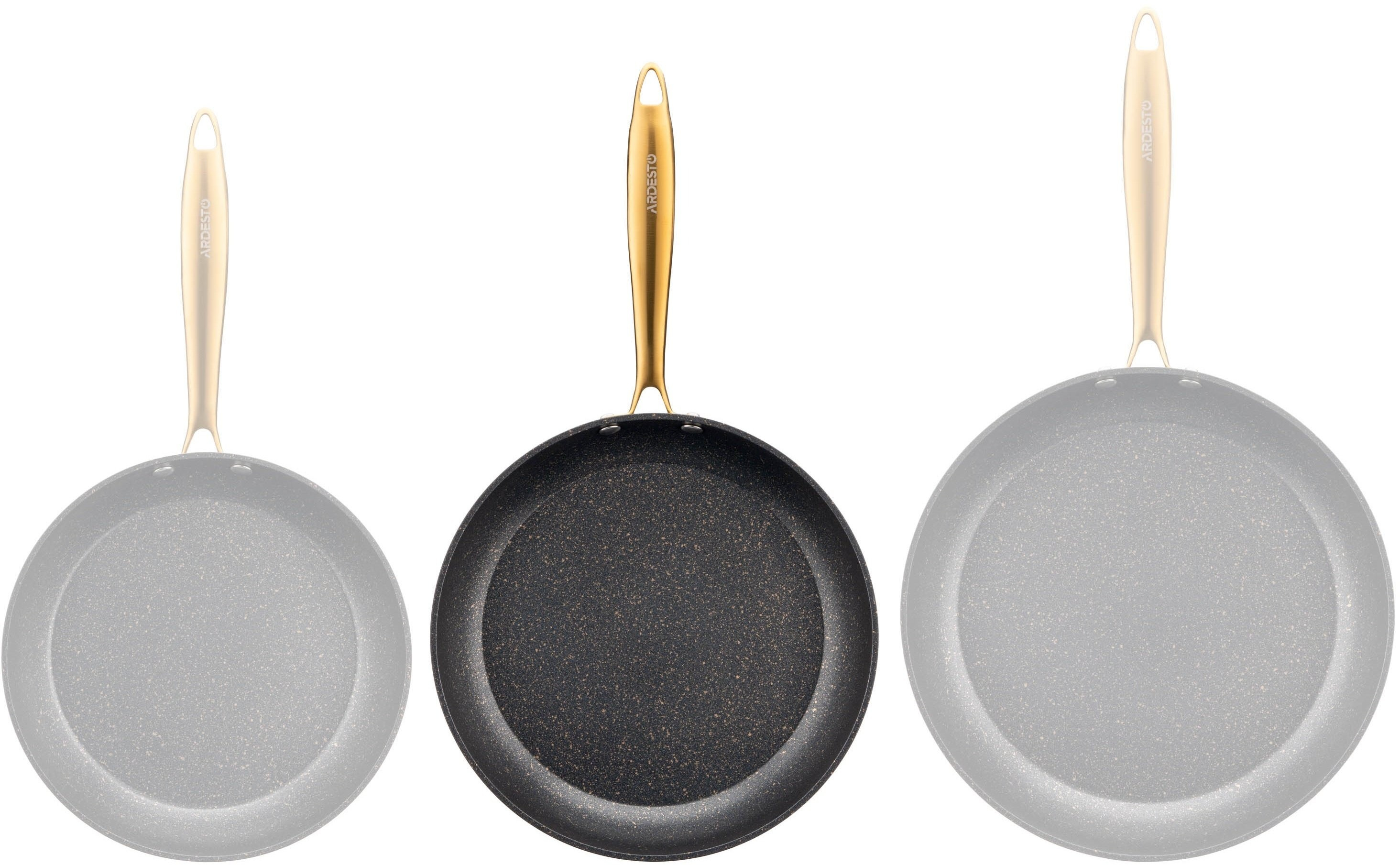 Сковорода ARDESTO Black Mars 26см, черный, алюминий (AR1926BM) фото 