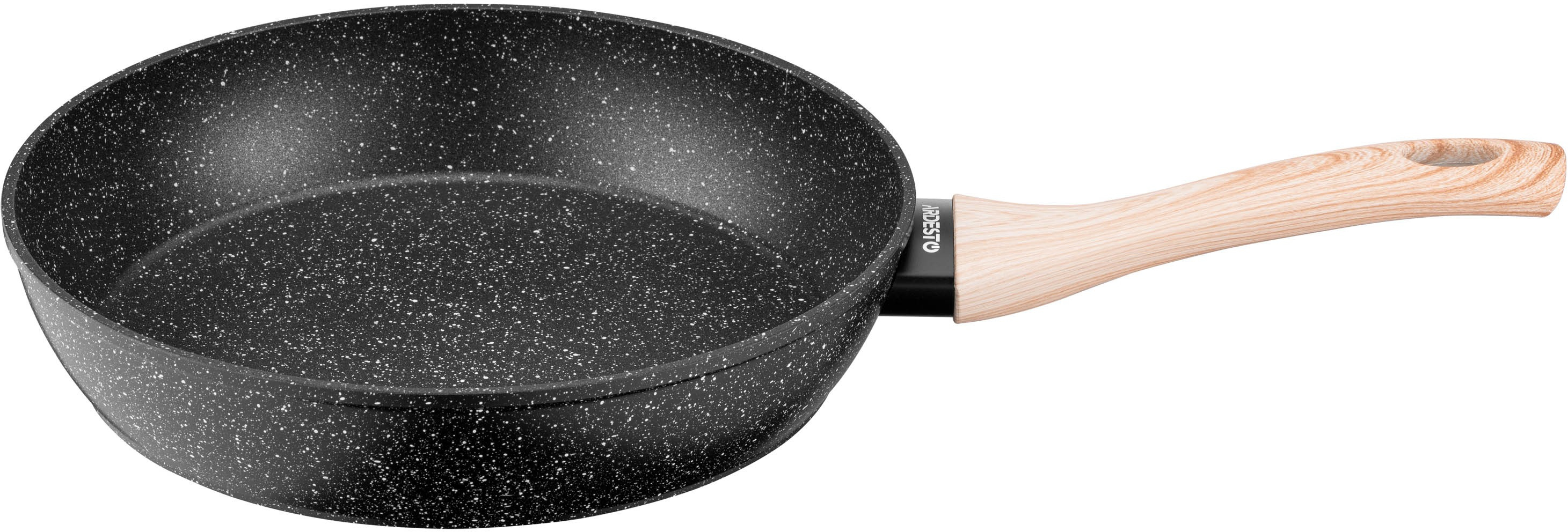 Сковорода ARDESTO Midori 26 см, чорний мармур, алюміній (AR1926MI)фото