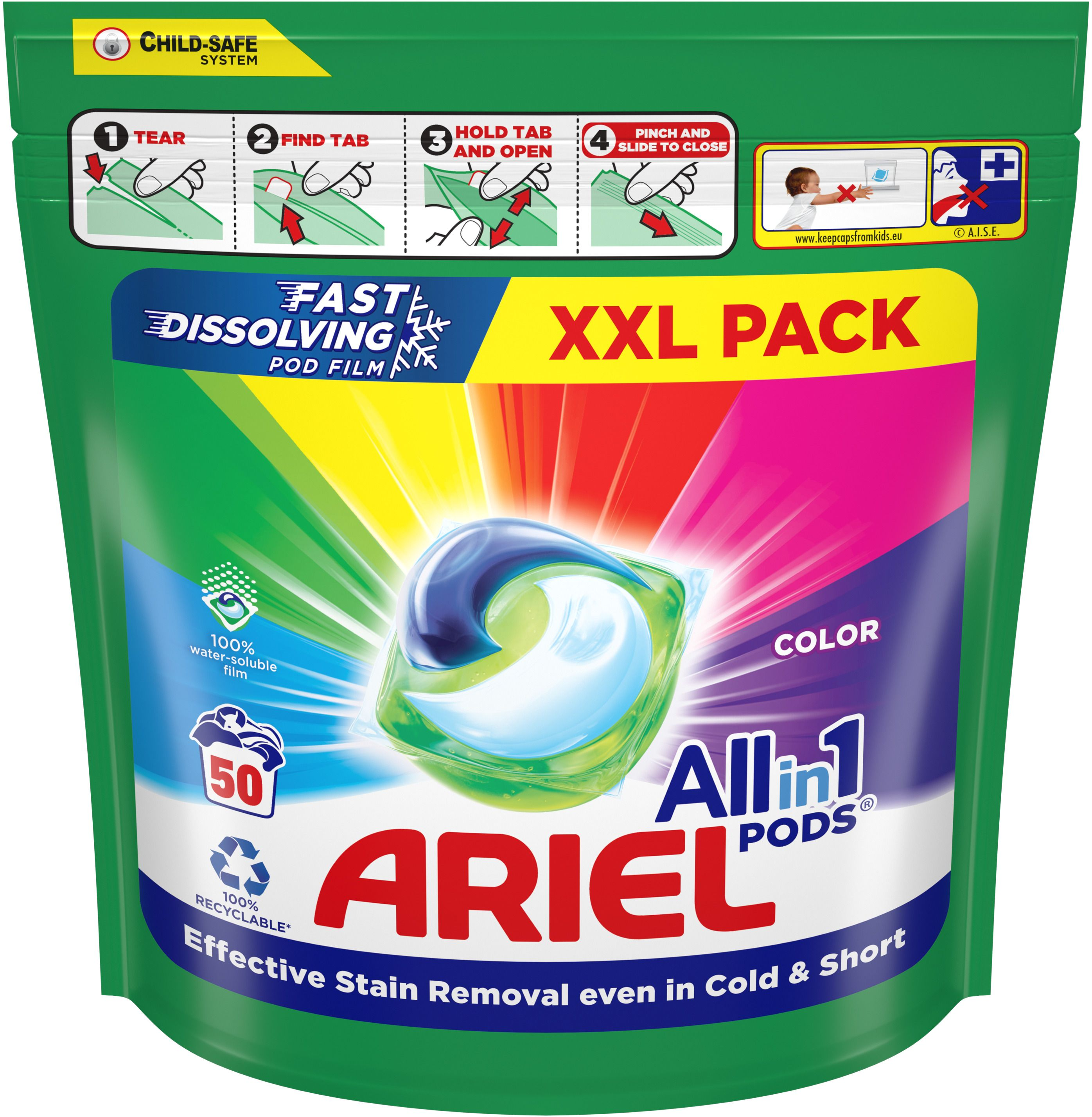 Капсули для прання Ariel Pods All-in-1 Color 50штфото2