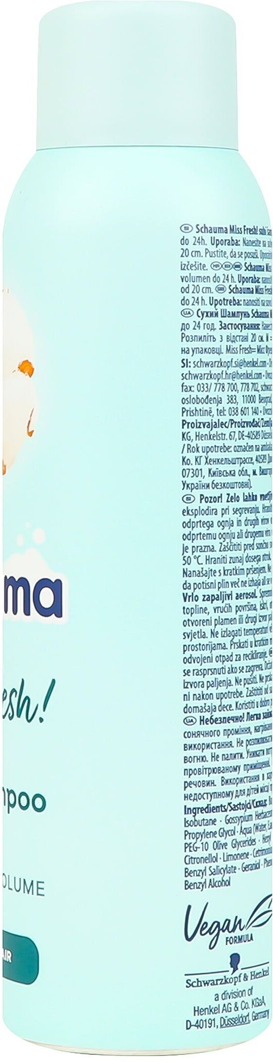 Сухий шампунь Schauma Miss Fresh! для жирного волосся 150млфото2