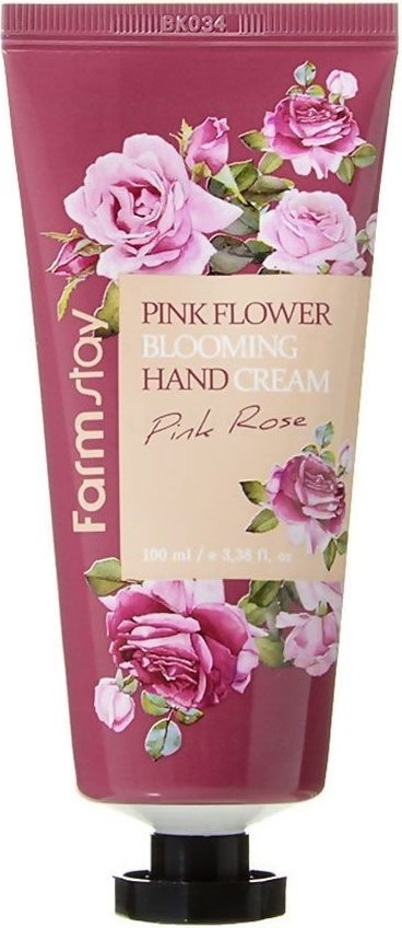 Крем для рук FarmStay Pink Flower Blooming Hand Cream Pink Rose 100г фото 2