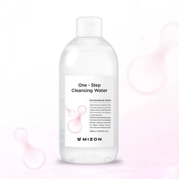 Міцелярна вода Mizon One Step Cleansing Water для зняття макіяжу 500млфото3