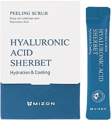 Пілінг-скраб Mizon Hyaluronic Acid Sherbet Peeling Scrub 5*40штфото2