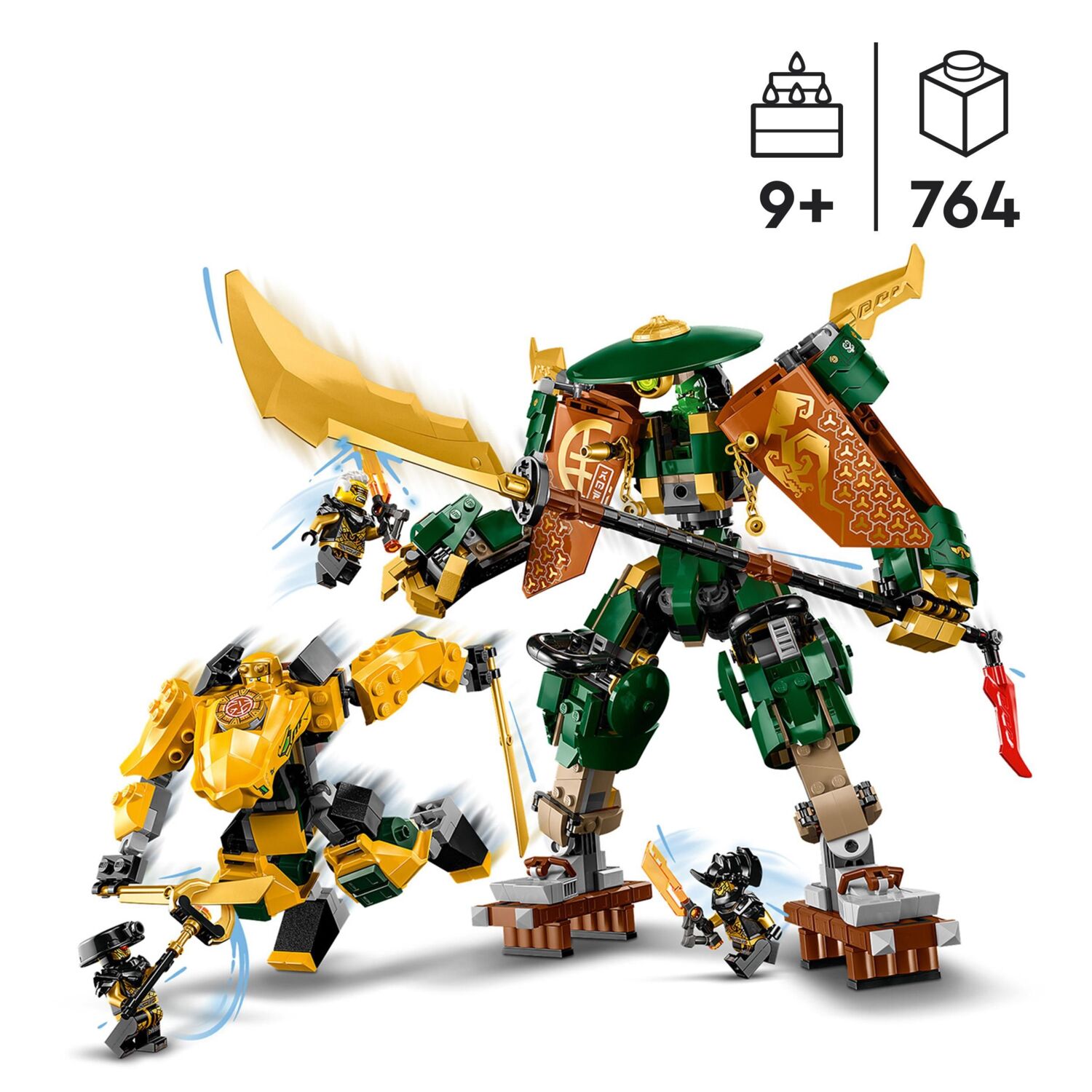 LEGO 71794 Ninjago Командные роботы ниндзя Ллойда и Арин фото