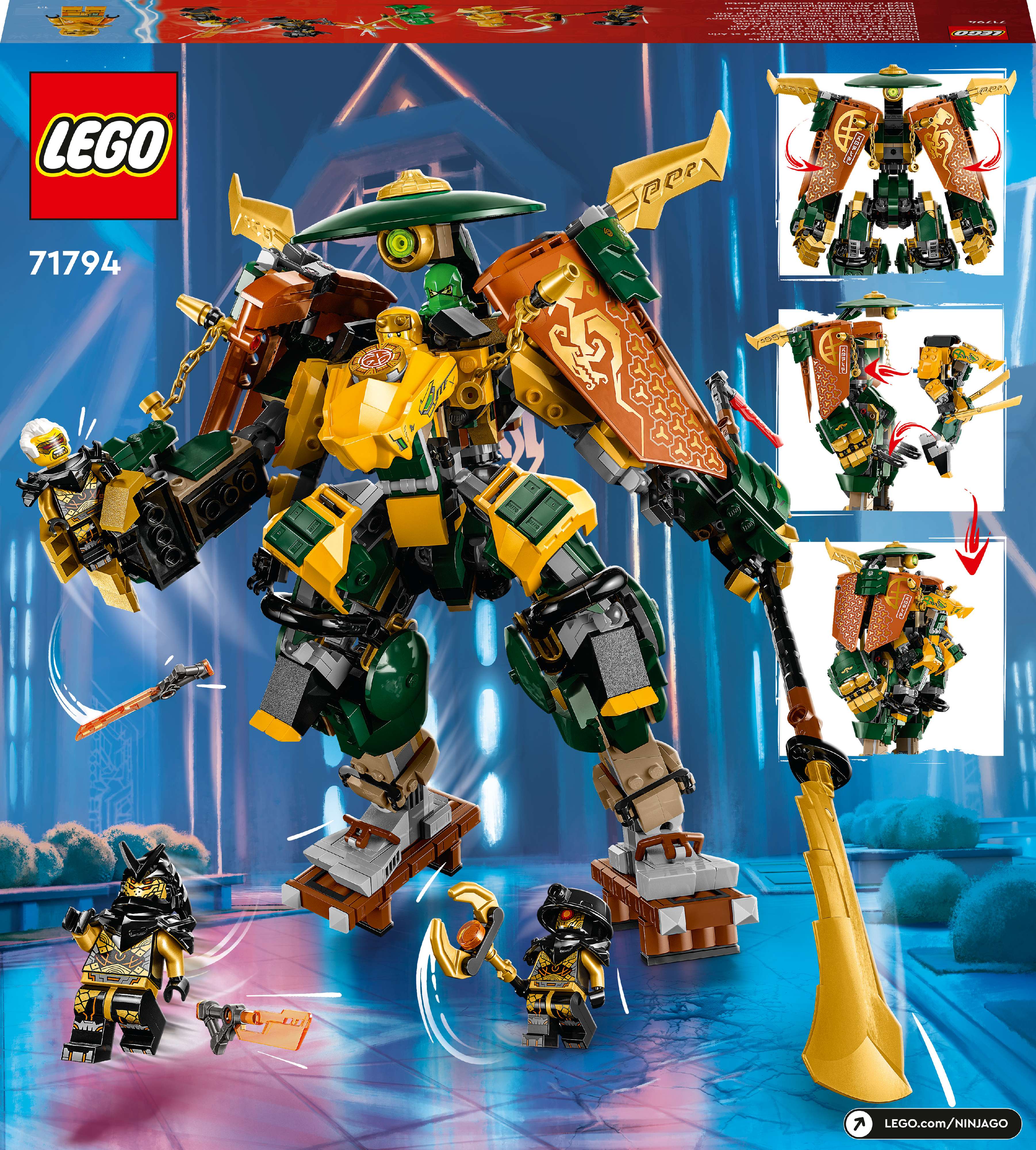 LEGO 71794 Ninjago Командные роботы ниндзя Ллойда и Арин фото 10