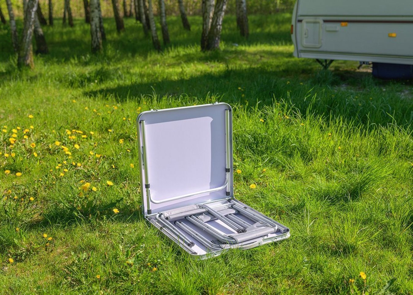 Набор стол и стулья раскладные Neo Tools, стол 120х60х54 (63-159) фото 7