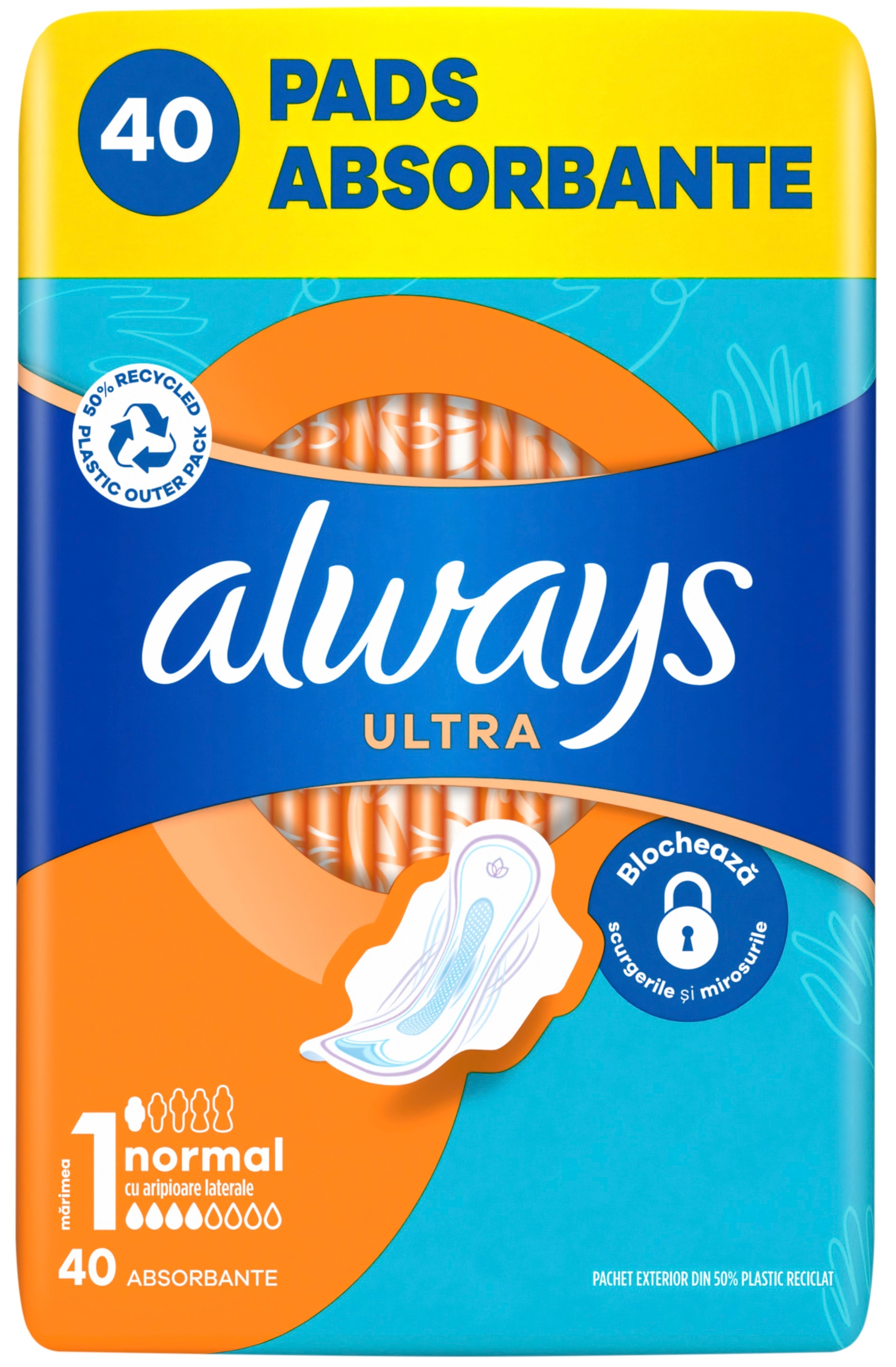 Гігієнічні прокладки Always Ultra Normal (Розмір 1) 40 штфото2