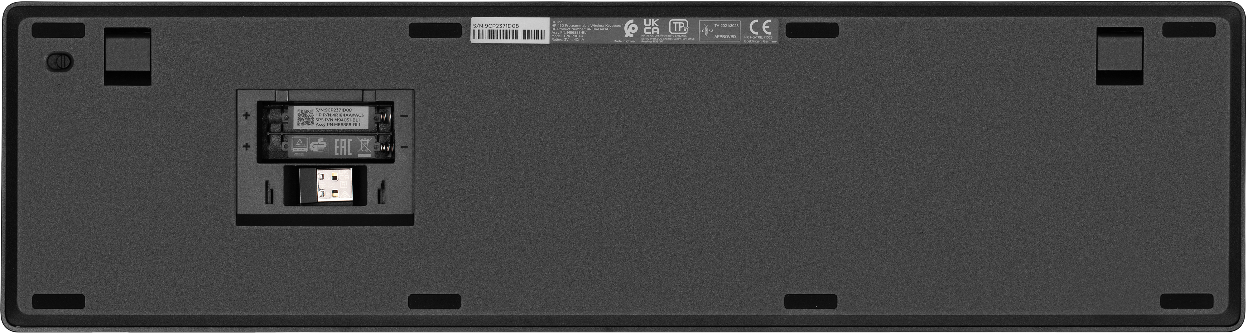 Клавиатура HP 450 Programmable WL black (4R184AA) фото 6