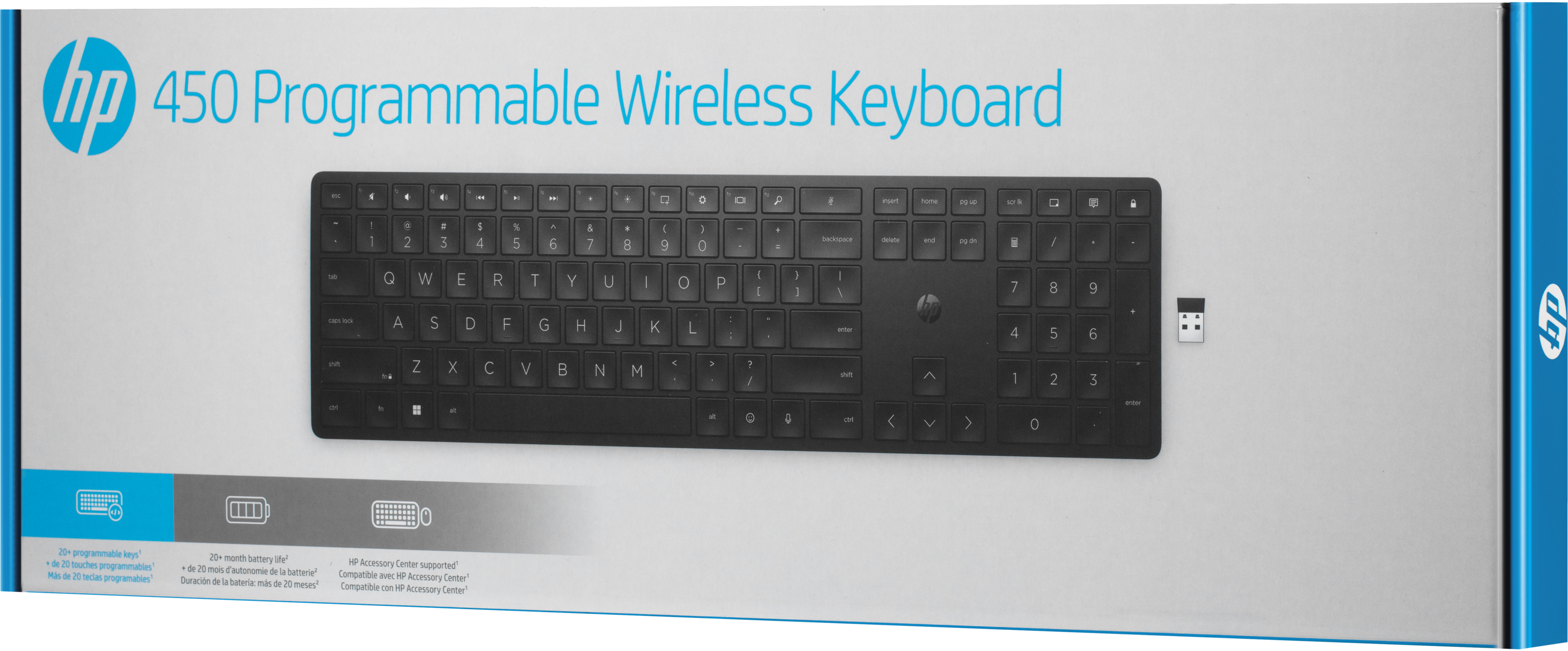 Клавиатура HP 450 Programmable WL black (4R184AA) фото 8