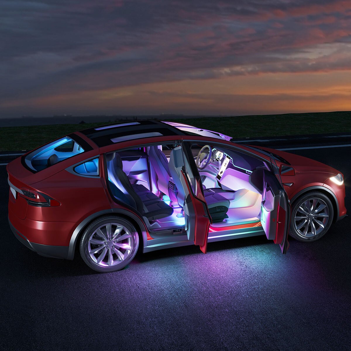Набір розумного підсвічування для автомобіля Govee H7090 RGBIC Interior Car Lights Чорний (H70900A1)фото10
