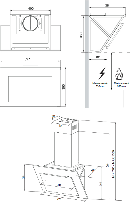 Вытяжка Samsung NK24B3501VS/WT фото 2