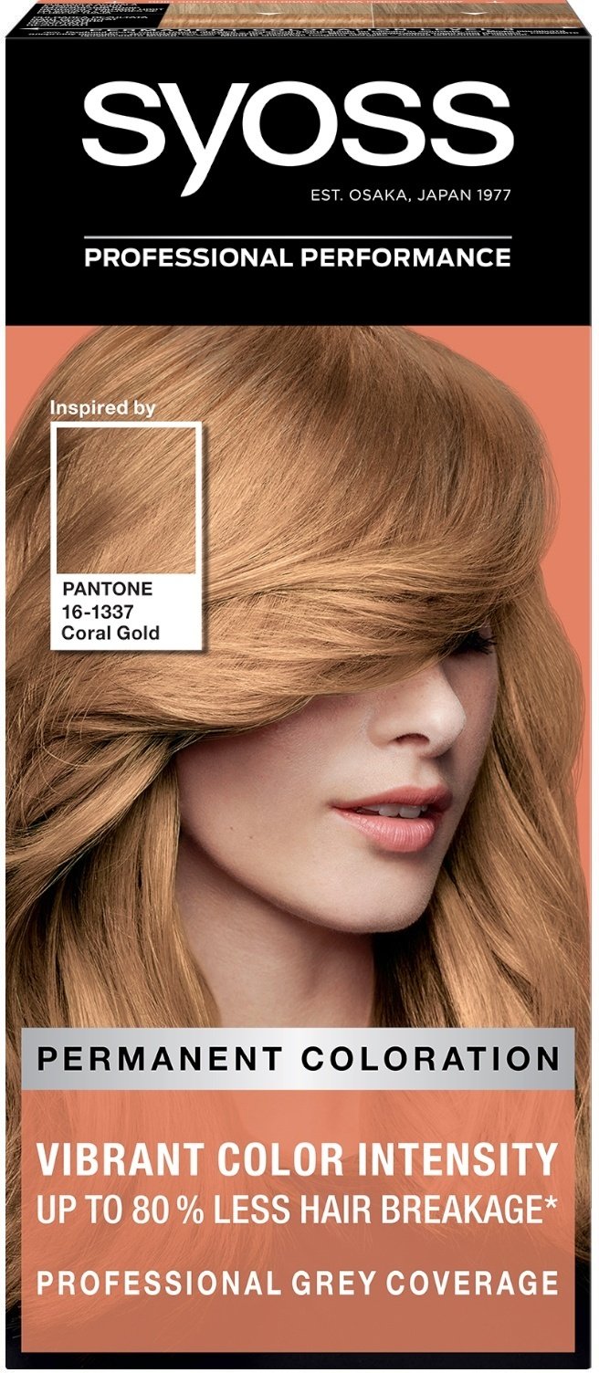 Стойкая крем-краска для волос Syoss 9-67 Pantone 16-1337 Розовое золото 115мл фото 2