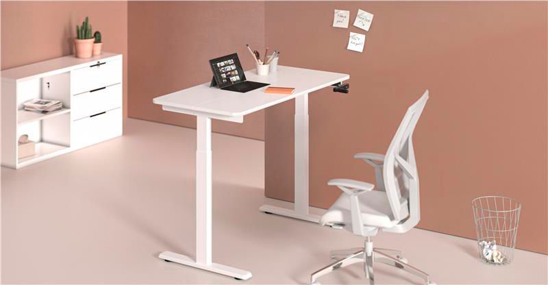 Стіл 2Е з регулюванням висоти White (2E-CE120W-MECHANIC)фото