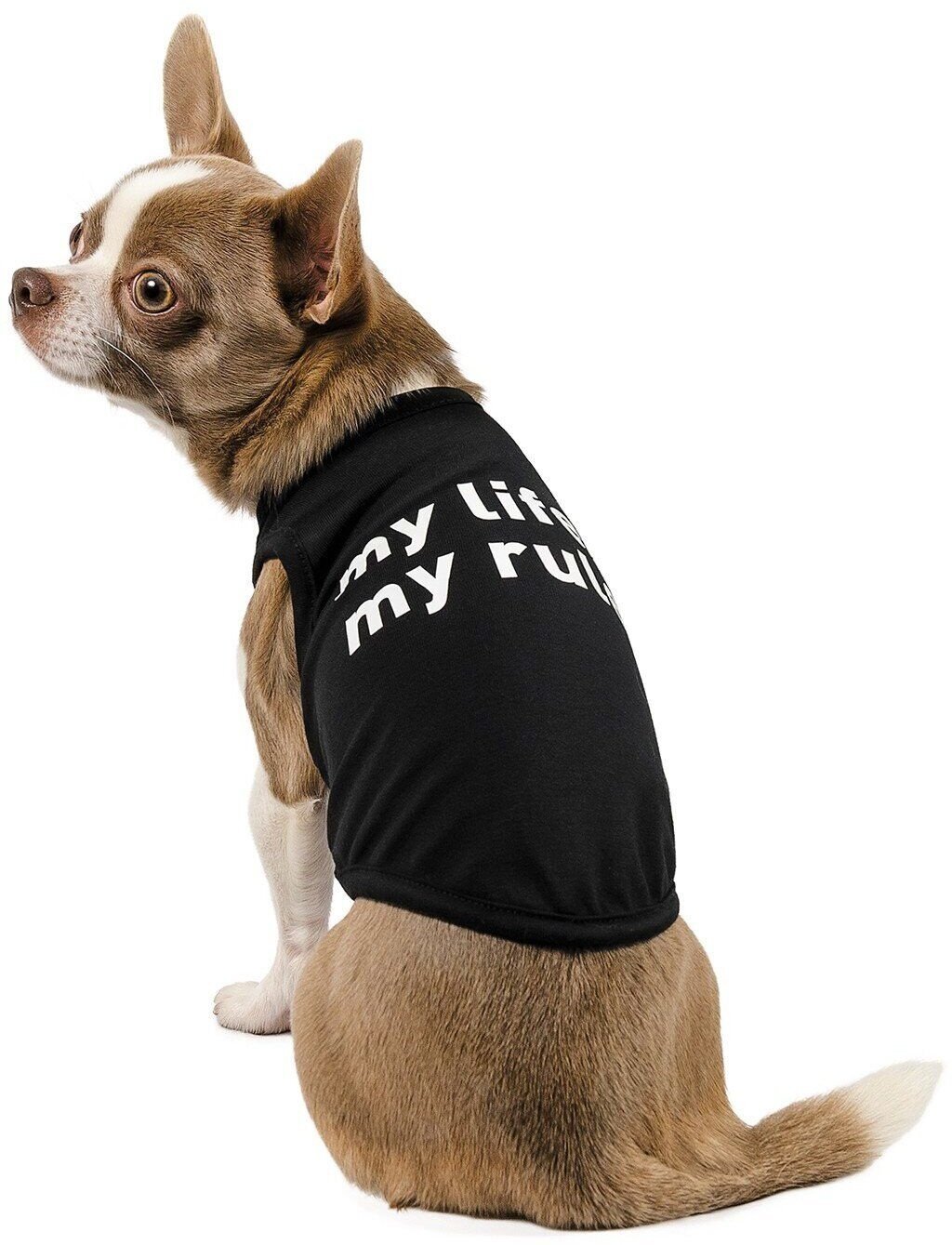 Борцовка для собак Pet Fashion собак my life - my rules M черная фото 2