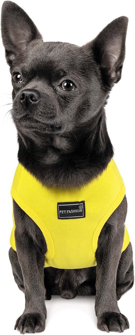 Борцовка для собак Pet Fashion Puppy желтая S фото 4