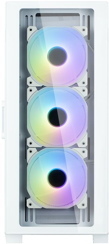 Корпус ZALMAN I3 Neo TG, без БП, 1xUSB3.0, 2xUSB2.0, 4x120mm RGB fans, TG Side/Front Panel, ATX, белый фото 2