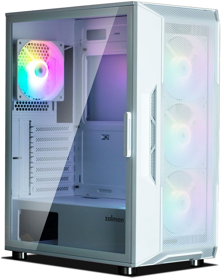 Корпус ZALMAN I3 Neo, без БП, 1xUSB3.0, 2xUSB2.0, 4x120mm RGB fans, TG Side Panel, ATX, белый фото 4