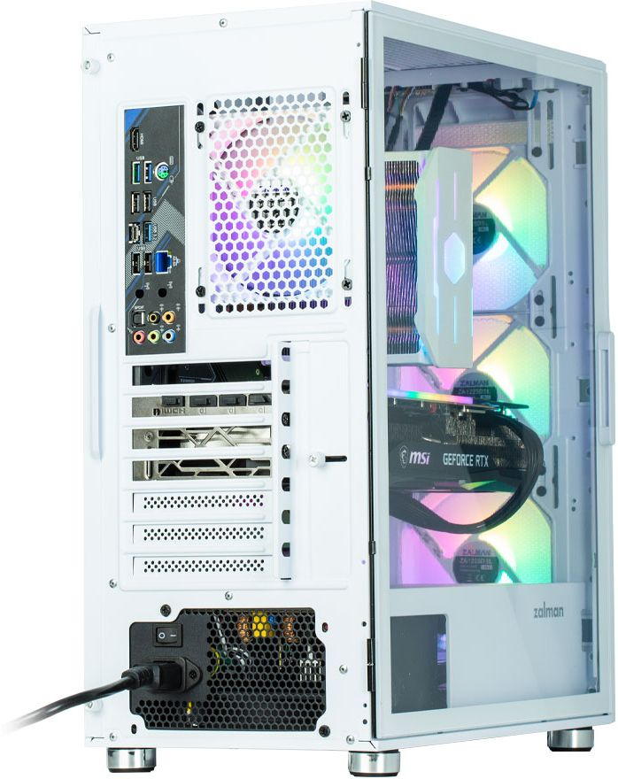 Корпус ZALMAN I3 Neo, без БП, 1xUSB3.0, 2xUSB2.0, 4x120mm RGB fans, TG Side Panel, ATX, белый фото 6