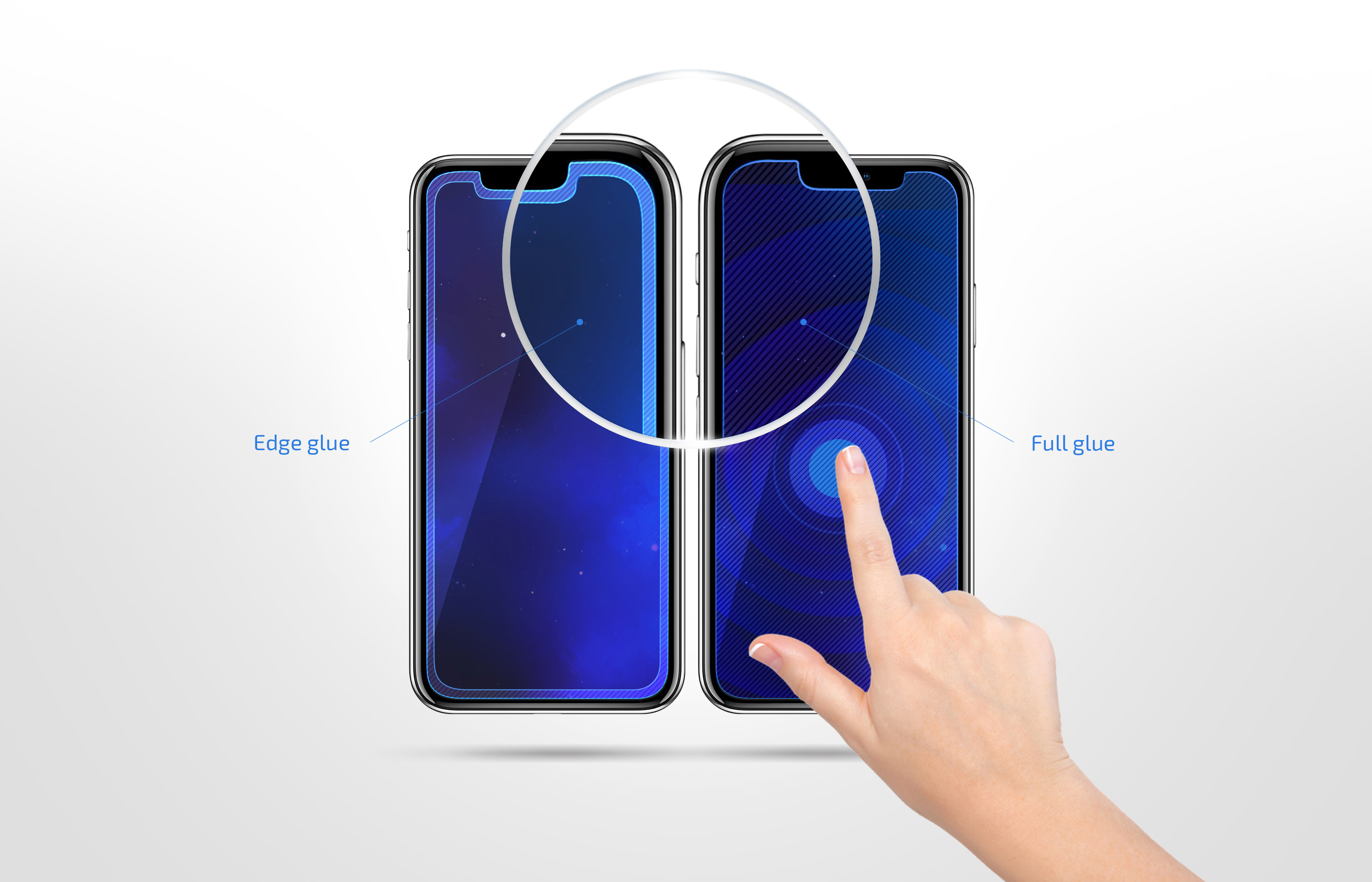 Защитное стекло 2E для TECNO Spark 10 Pro (KI7), 2.5D FCFG, black border (2E-TC-SP10P-SMFCFG-BB) фото 