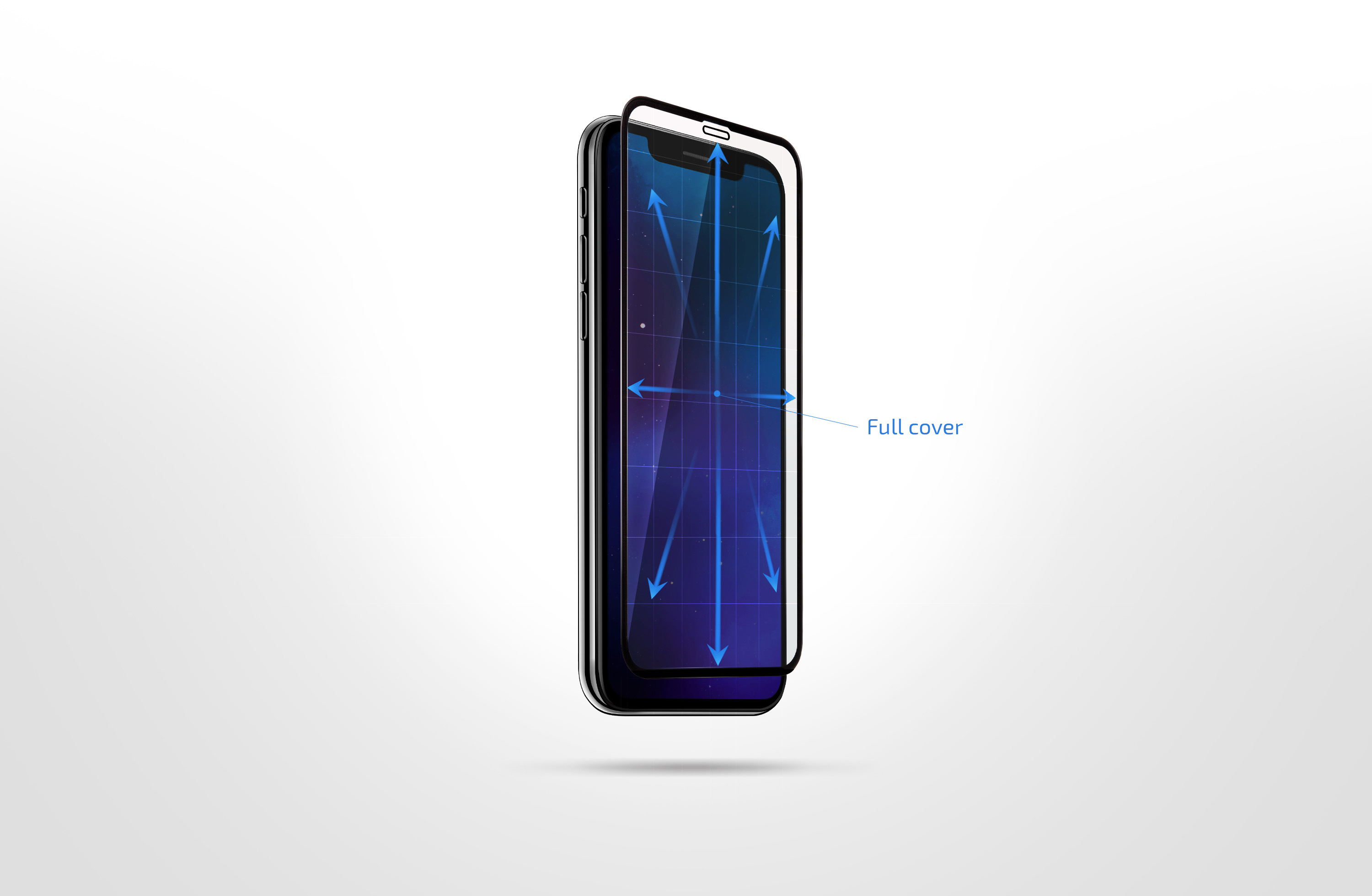 Защитное стекло 2E для TECNO Spark 10 Pro (KI7), 2.5D FCFG, black border (2E-TC-SP10P-SMFCFG-BB) фото 