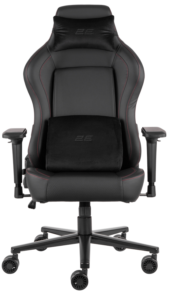 Крісло ігрове 2E Gaming BASAN II Black/Redфото2
