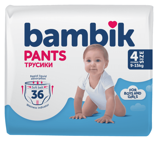 Підгузки-трусики Bambik Розмір 4 9-15 кг 36 шт фото2
