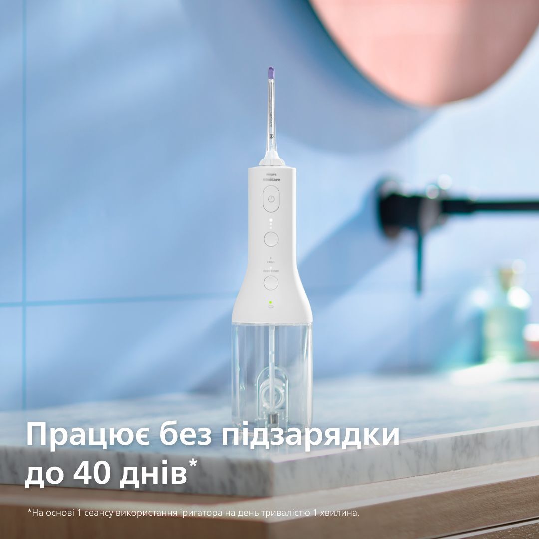 Іригатор Philips Sonicare Cordless Power Flosser 3000 HX3826/31фото14