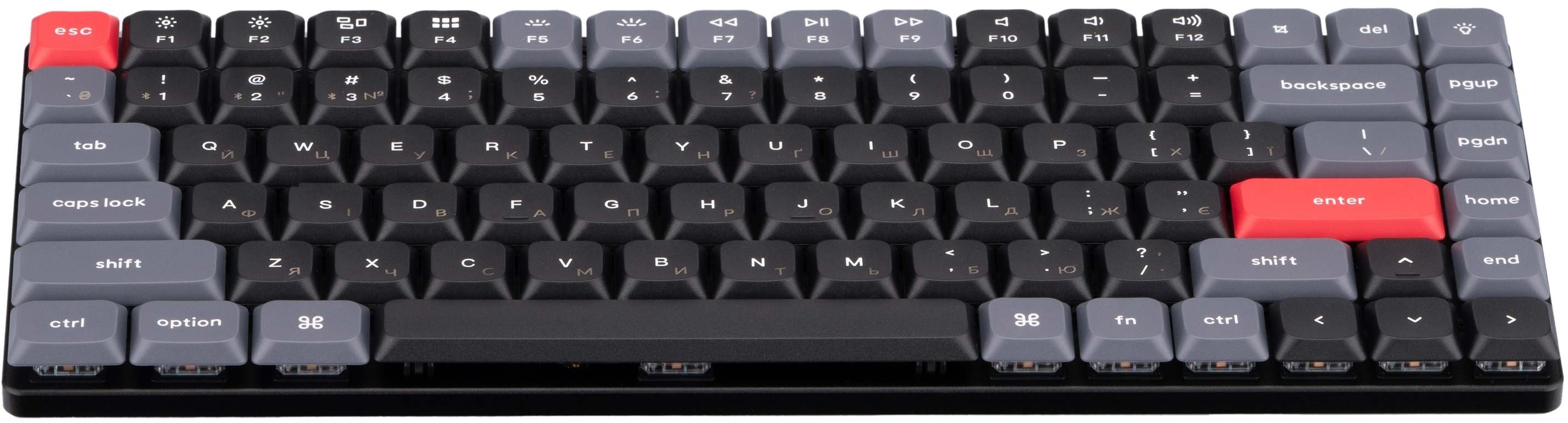 Клавіатура Keychron K3 PRO 84Key, Gateron Brown, BT/USB-A, Low Profile, QMK, EN/UKR, White LED (K3PA3_Keychron)фото2