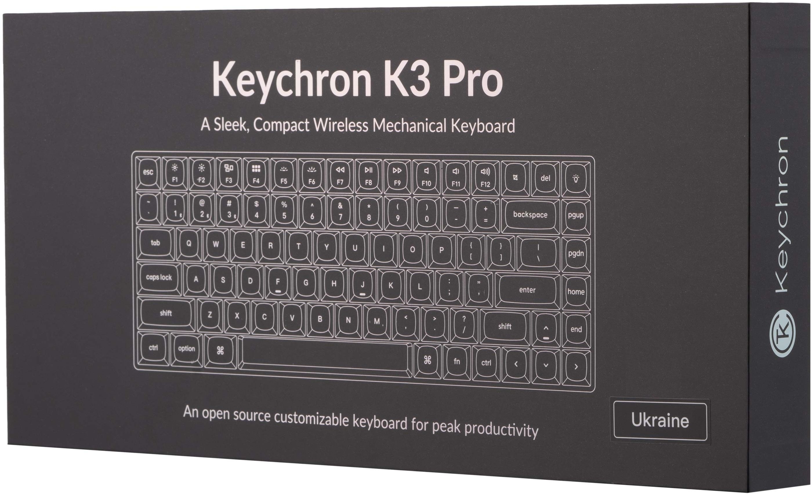 Клавиатура Keychron K3 PRO 84Key, Gateron Brown, BT/USB-A, Low Profile, QMK, EN/UKR, White LED (K3PA3_Keychron) фото 11