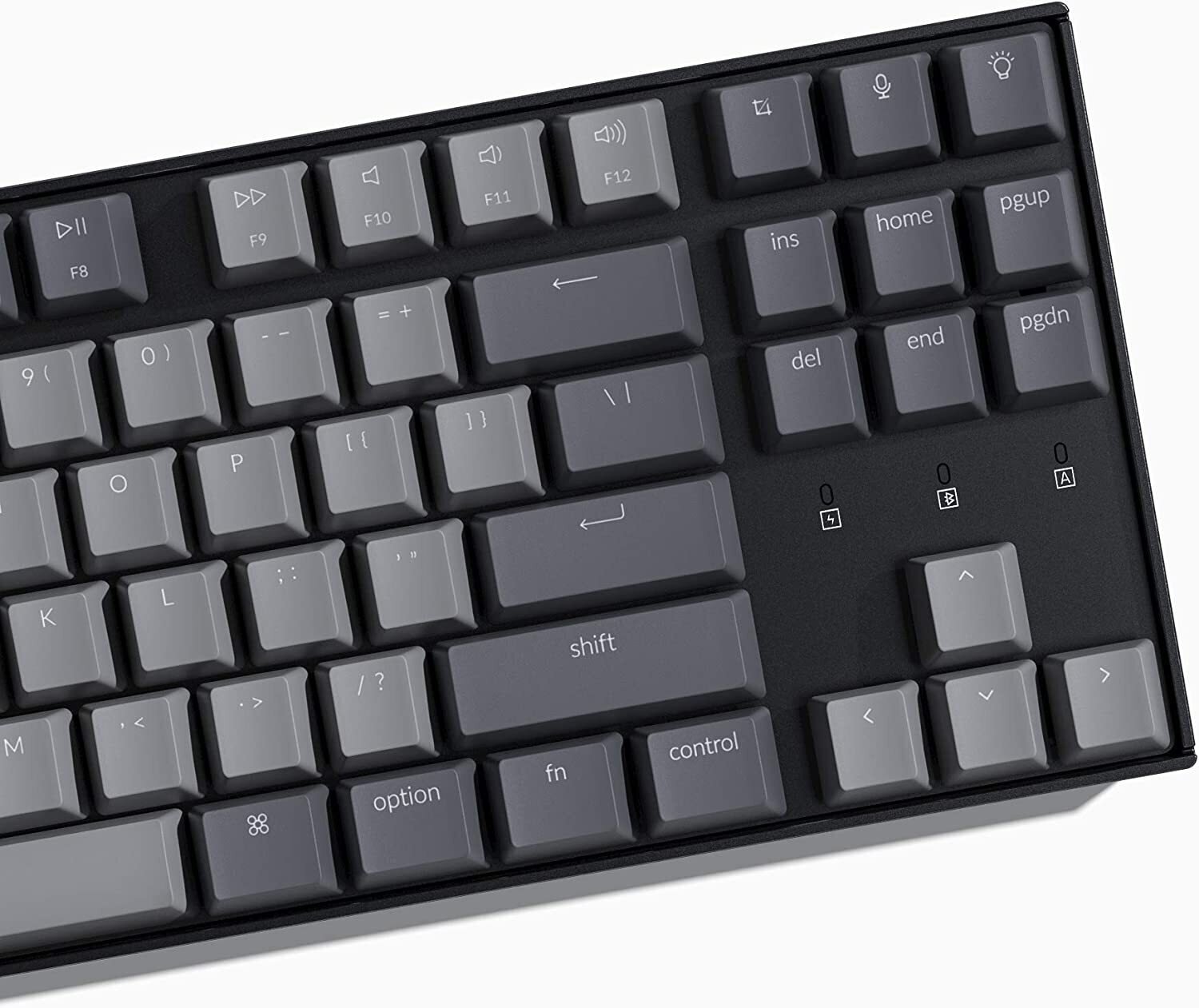 Клавіатура Keychron K8 87Key, Gateron G Pro Brown, Hot-Swap, BT/USB-A, EN/UKR, White Led, black (K8G3_Keychron)фото3