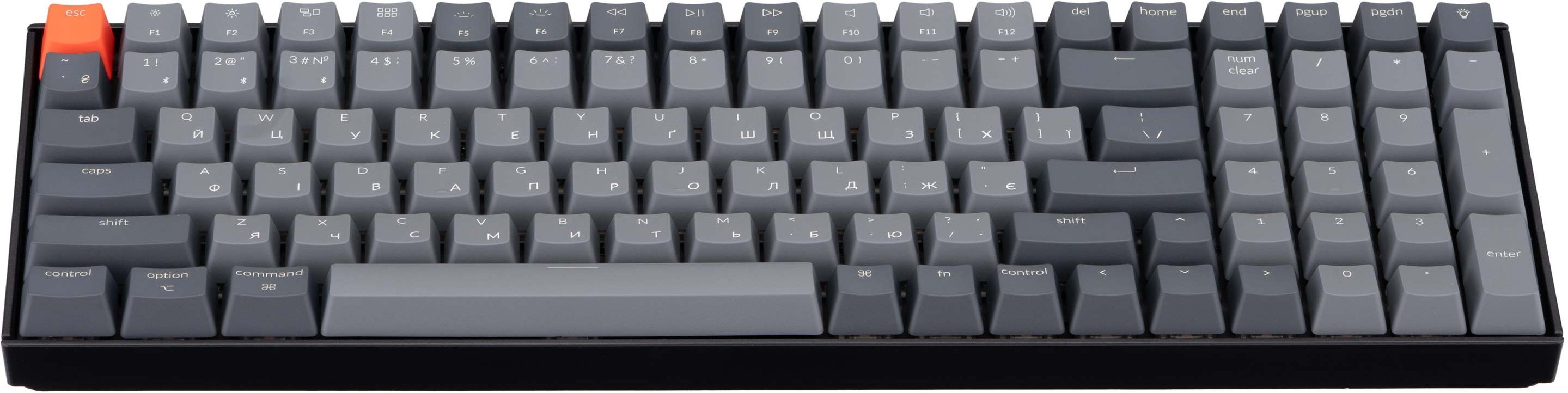 Клавиатура Keychron K4 100Key, Gateron G PRO Brown, BT/USB-A, EN/UKR, White Led, black (K4A3_Keychron) фото 2
