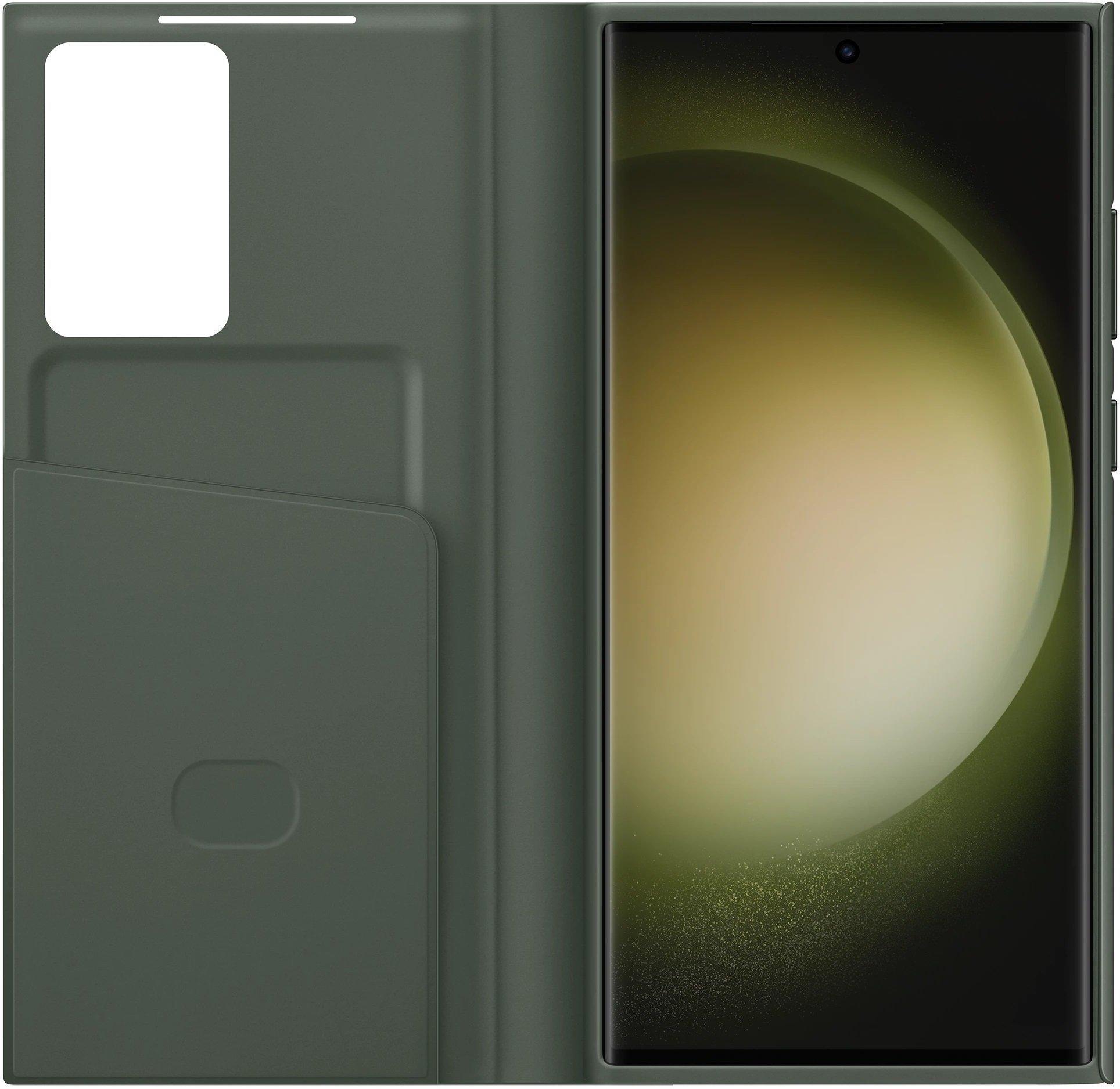 Чохол Samsung Smart View Wallet Case для Galaxy S23 Ultra (S918) Khaki (EF-ZS918CGEGRU)фото4