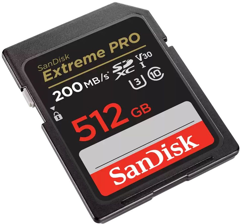 Карта пам'яті SanDisk SD 512GB C10 UHS-I U3 R200/W140MB/s Extreme Pro V30 (SDSDXXD-512G-GN4IN)фото