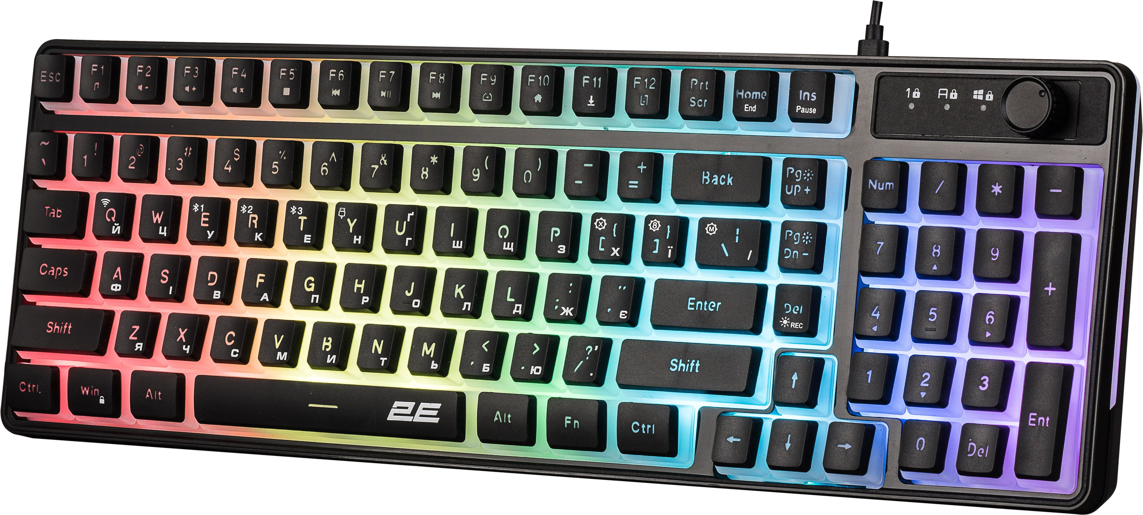 Игровая клавиатура 2E Gaming KG390 RGB WL Black (2E-KG390UBK-WL) фото 3