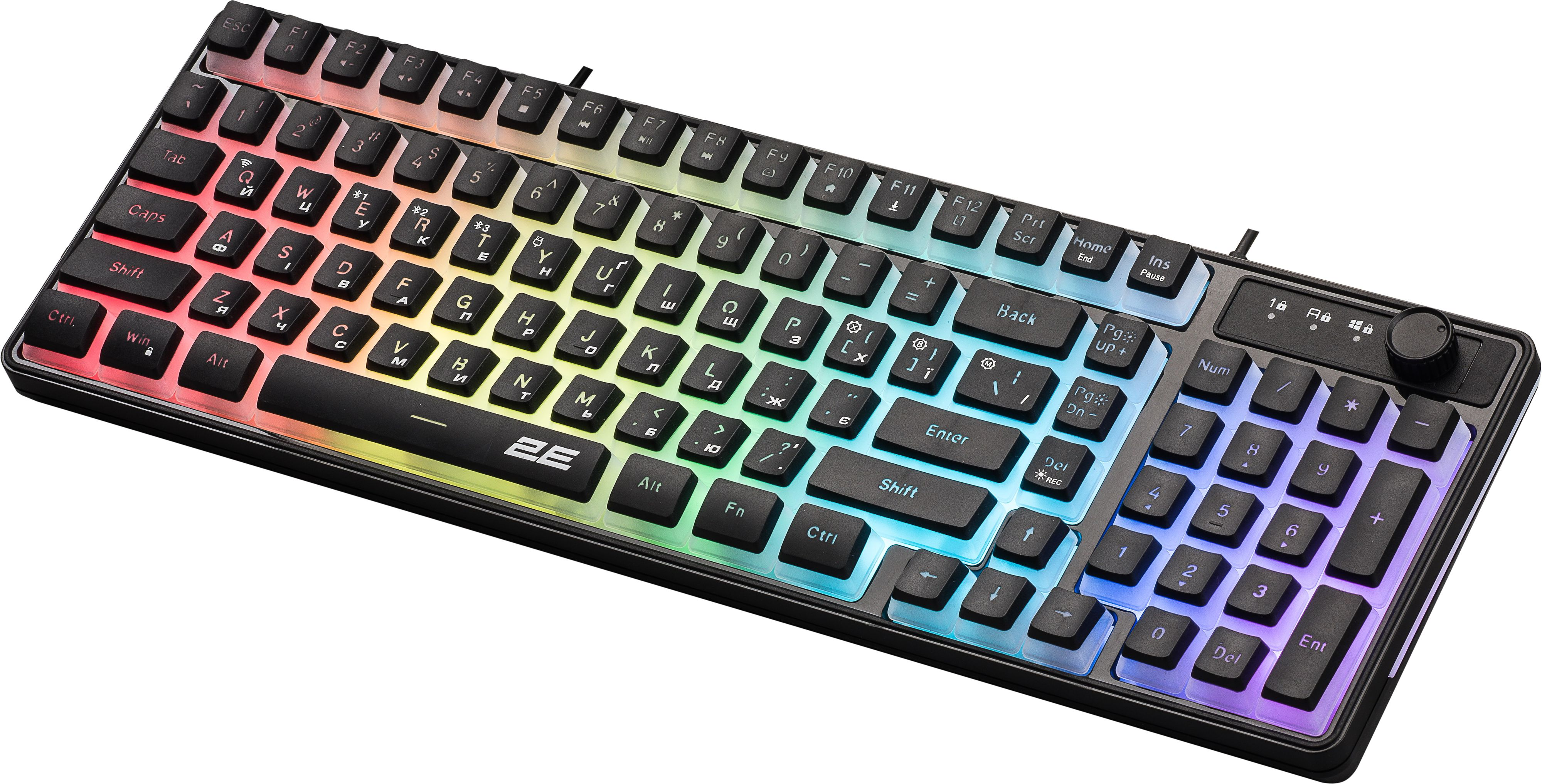 Игровая клавиатура 2E Gaming KG390 RGB WL Black (2E-KG390UBK-WL) фото 5